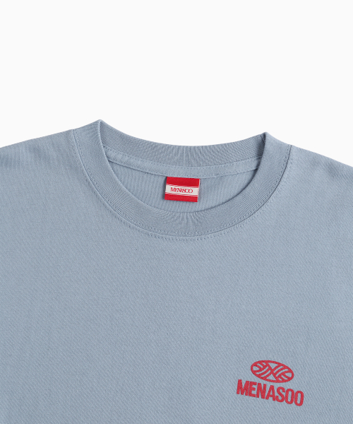 MENASOO(ミナス)の「Twist Track T Shirt_Skyblue(Tシャツ/カットソー・レディース・スカイブルー・1/2/3)」の3枚目の写真
