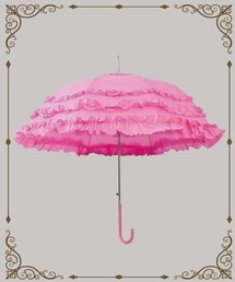 MAISON SELECT（メゾンセレクト）の「11D20-TJ ガーリー フリルアンブレラ ロリィタファッション 長傘 雨傘（長傘）」