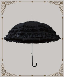 MAISON SELECT（メゾンセレクト）の「11D20-TJ ガーリー フリルアンブレラ ロリィタファッション 長傘 雨傘（長傘）」