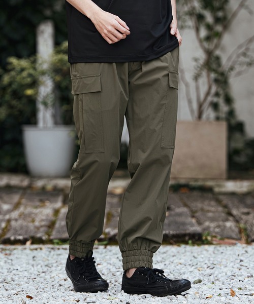CALL&RESPONSE(コールアンドレスポンス)の「mp14410- カーゴパンツ-撥水ダンプ(261-1551-09)(カーゴパンツ・メンズ・カーキ/ブラック・5/4/2)」の4枚目の写真