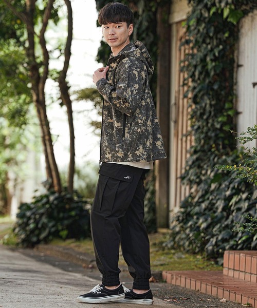 CALL&RESPONSE(コールアンドレスポンス)の「mp14410- カーゴパンツ-撥水ダンプ(261-1551-09)(カーゴパンツ・メンズ・カーキ/ブラック・5/4/2)」の9枚目の写真