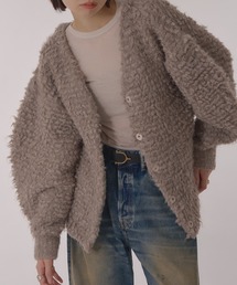 Perushu（ペルーシュ）の「Boucle  Volume-Sleeve Knit Cardigan／ブークレヤーンボリュームスリーブニットカーディガン（カーディガン/ボレロ）」