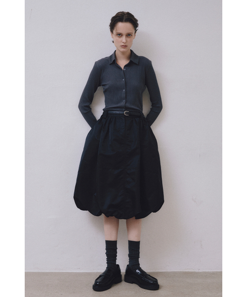MIDNLOW(ミッドアンドロー)の「Balloon Banding Skirt (Black)(スカート・レディース・その他・FREE)」の6枚目の写真