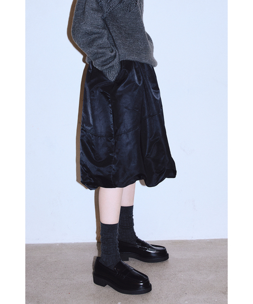 MIDNLOW(ミッドアンドロー)の「Balloon Banding Skirt (Black)(スカート・レディース・その他・FREE)」の3枚目の写真