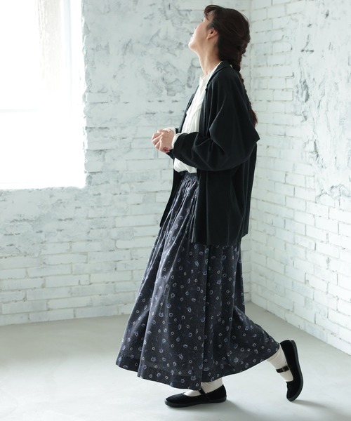 soulberry(ソウルベリー)の「星と青い鳥のスカート(スカート・レディース・スミクロ・5L/4L/3L/LL/L/M)」の10枚目の写真
