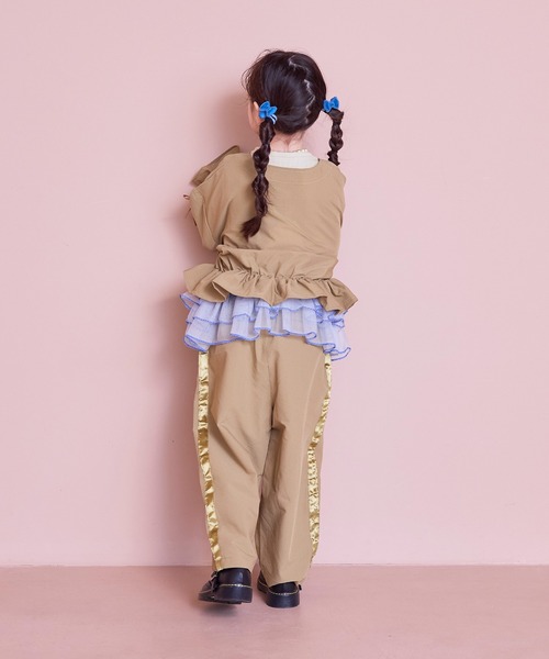 MARKEY'S（マーキーズ）の「サイドラインロングパンツ/セットアップ可（その他パンツ・キッズ・ベージュ/ブラック・120/110/100/90/150/140/130）」の8枚目の写真