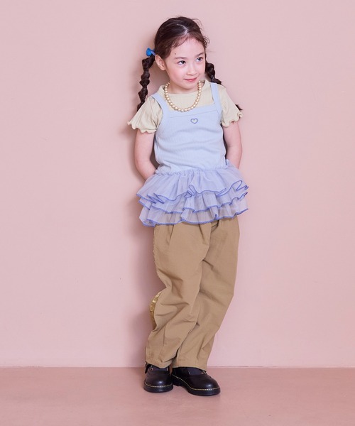 MARKEY'S（マーキーズ）の「サイドラインロングパンツ/セットアップ可（その他パンツ・キッズ・ベージュ/ブラック・120/110/100/90/150/140/130）」の10枚目の写真