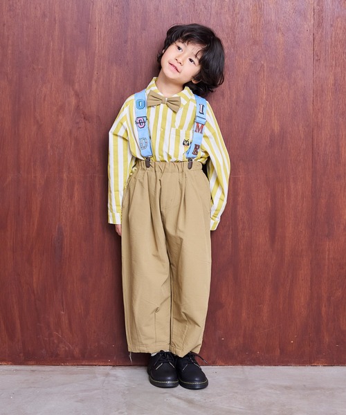 MARKEY'S（マーキーズ）の「サイドラインロングパンツ/セットアップ可（その他パンツ・キッズ・ベージュ/ブラック・120/110/100/90/150/140/130）」の3枚目の写真