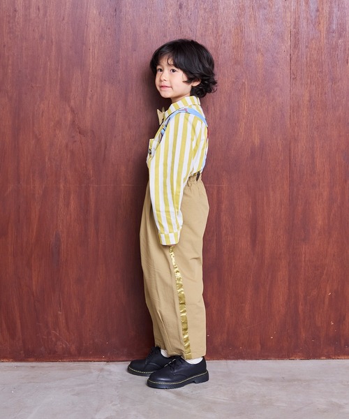 MARKEY'S（マーキーズ）の「サイドラインロングパンツ/セットアップ可（その他パンツ・キッズ・ベージュ/ブラック・120/110/100/90/150/140/130）」の4枚目の写真