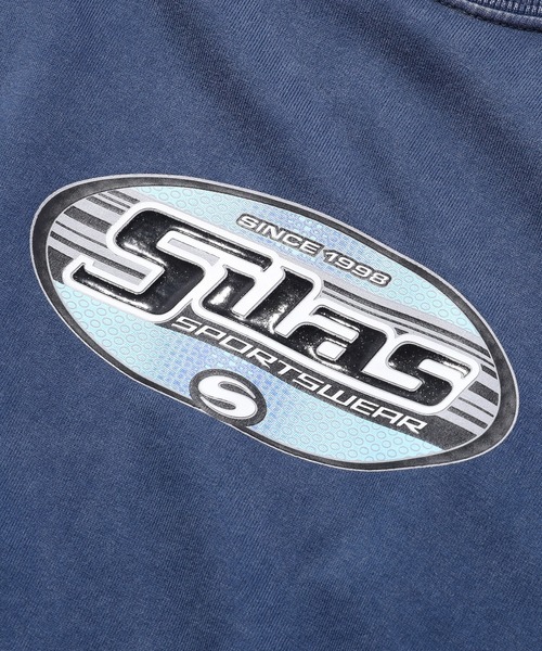 SILAS(サイラス)の「【UK COLLECTION】SKATE OVAL L/S TEE(Tシャツ/カットソー・メンズ・オレンジ/ネイビー・M/L/S)」の4枚目の写真