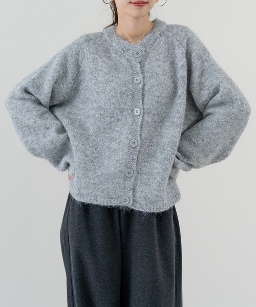 refinedworks（リファインドワークス）の「【refinedworks】毎日 羽織りたくなる ニットカーディガン（カーディガン/ボレロ・レディース・ベージュ/グレー/イエロー・FREE）」の11枚目の写真