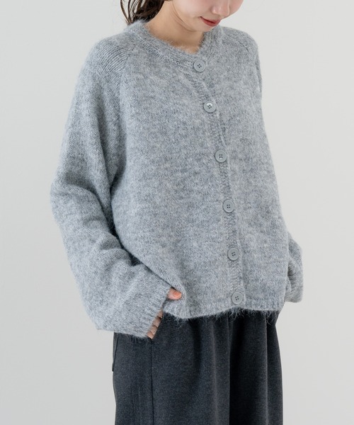 refinedworks（リファインドワークス）の「【refinedworks】毎日 羽織りたくなる ニットカーディガン（カーディガン/ボレロ・レディース・ベージュ/グレー/イエロー・FREE）」の12枚目の写真