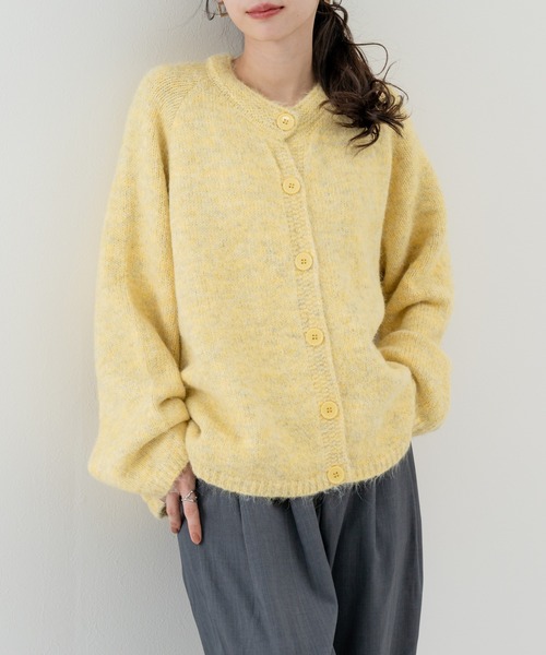 refinedworks（リファインドワークス）の「【refinedworks】毎日 羽織りたくなる ニットカーディガン（カーディガン/ボレロ・レディース・ベージュ/グレー/イエロー・FREE）」の6枚目の写真