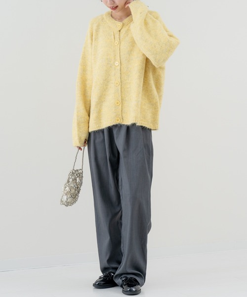 refinedworks（リファインドワークス）の「【refinedworks】毎日 羽織りたくなる ニットカーディガン（カーディガン/ボレロ・レディース・ベージュ/グレー/イエロー・FREE）」の16枚目の写真