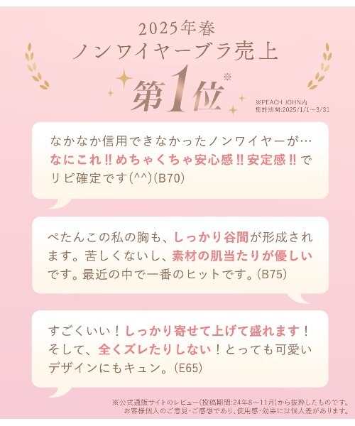 PEACH JOHN(ピーチジョン)の「盛れるノンワイヤーブラ(ブラジャー・レディース・ライトブラウン・D70/D65/C75/C70/B75/B70/B65/F65/E75/E70/D75)」の9枚目の写真