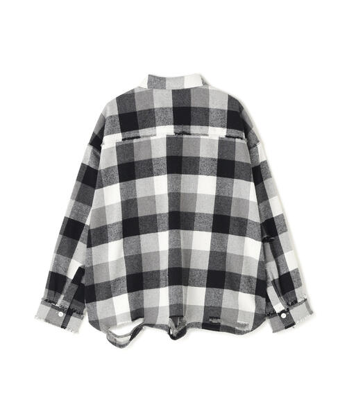 DANKE SCHON(ダンケシェーン)の「DankeSchon/ダンケシェーン/FLANNEL DAMAGE SHIRTS BLOCK(シャツ/ブラウス・レディース・ブラック/ブルー/レッド・L/M)」の11枚目の写真