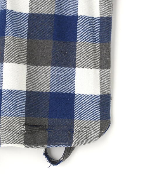 DANKE SCHON(ダンケシェーン)の「DankeSchon/ダンケシェーン/FLANNEL DAMAGE SHIRTS BLOCK(シャツ/ブラウス・レディース・ブラック/ブルー/レッド・L/M)」の19枚目の写真