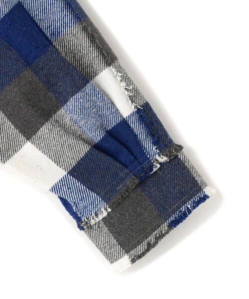 DANKE SCHON(ダンケシェーン)の「DankeSchon/ダンケシェーン/FLANNEL DAMAGE SHIRTS BLOCK(シャツ/ブラウス・レディース・ブラック/ブルー/レッド・L/M)」の20枚目の写真