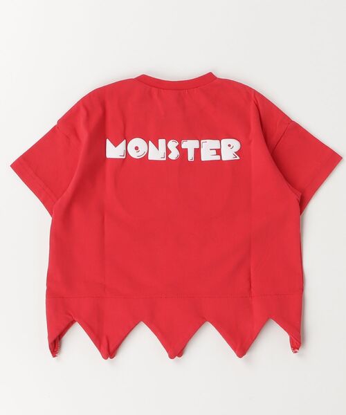 nicohrat(ニコフラート)の「nicohrat/ニコフラート モンスター型Tシャツ(Tシャツ/カットソー・キッズ・イエロー/サックスブルー/レッド/ピンク/グリーン・140cm/130cm/120cm/110cm/100cm/90cm)」の13枚目の写真