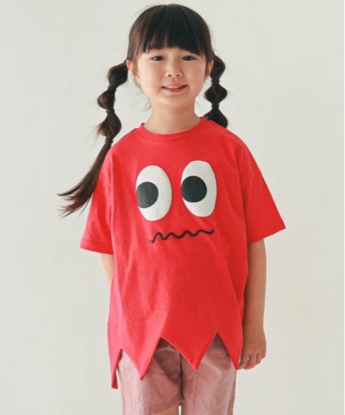 nicohrat(ニコフラート)の「nicohrat/ニコフラート モンスター型Tシャツ(Tシャツ/カットソー・キッズ・イエロー/サックスブルー/レッド/ピンク/グリーン・140cm/130cm/120cm/110cm/100cm/90cm)」の1枚目の写真