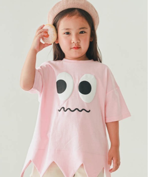 nicohrat(ニコフラート)の「nicohrat/ニコフラート モンスター型Tシャツ(Tシャツ/カットソー・キッズ・イエロー/サックスブルー/レッド/ピンク/グリーン・140cm/130cm/120cm/110cm/100cm/90cm)」の5枚目の写真