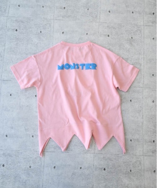 nicohrat(ニコフラート)の「nicohrat/ニコフラート モンスター型Tシャツ(Tシャツ/カットソー・キッズ・イエロー/サックスブルー/レッド/ピンク/グリーン・140cm/130cm/120cm/110cm/100cm/90cm)」の7枚目の写真