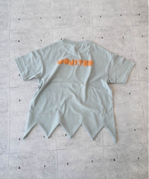 nicohrat(ニコフラート)の「nicohrat/ニコフラート モンスター型Tシャツ(Tシャツ/カットソー・キッズ・イエロー/サックスブルー/レッド/ピンク/グリーン・140cm/130cm/120cm/110cm/100cm/90cm)」の9枚目の写真