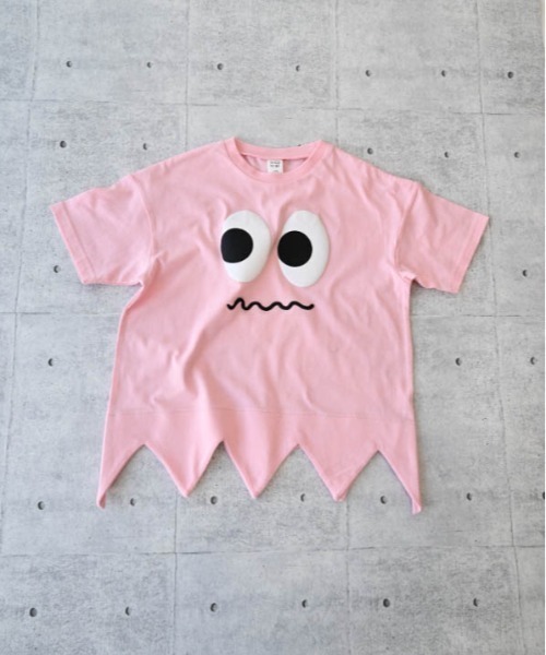 nicohrat(ニコフラート)の「nicohrat/ニコフラート モンスター型Tシャツ(Tシャツ/カットソー・キッズ・イエロー/サックスブルー/レッド/ピンク/グリーン・140cm/130cm/120cm/110cm/100cm/90cm)」の6枚目の写真