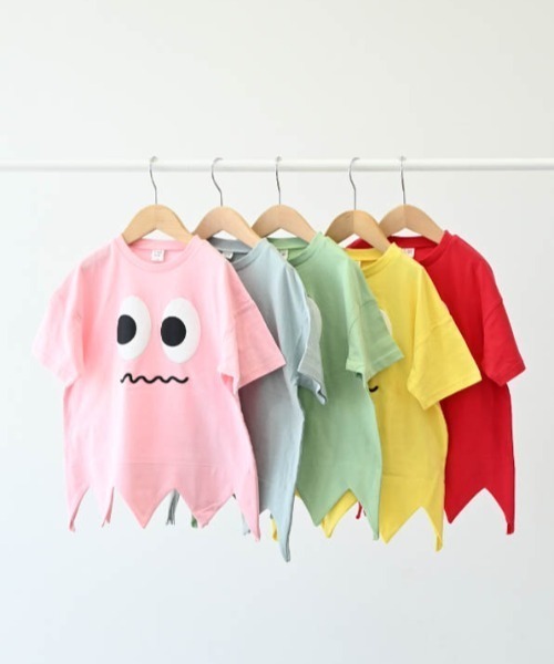 nicohrat(ニコフラート)の「nicohrat/ニコフラート モンスター型Tシャツ(Tシャツ/カットソー・キッズ・イエロー/サックスブルー/レッド/ピンク/グリーン・140cm/130cm/120cm/110cm/100cm/90cm)」の10枚目の写真