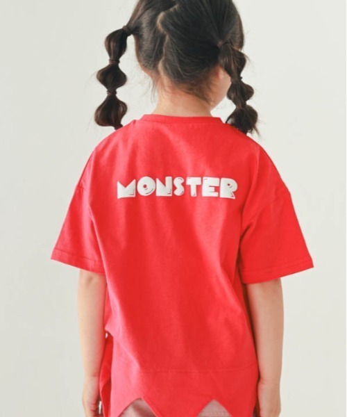 nicohrat(ニコフラート)の「nicohrat/ニコフラート モンスター型Tシャツ(Tシャツ/カットソー・キッズ・イエロー/サックスブルー/レッド/ピンク/グリーン・140cm/130cm/120cm/110cm/100cm/90cm)」の18枚目の写真
