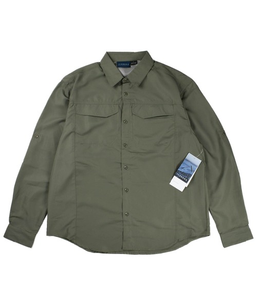 INNOCENT(イノセント)の「【T14】【ICEBURG/アイスバーグ】NYLON LONG SLEEVE SHIRTS(シャツ/ブラウス・レディース・セージグリーン・LARGE/X-LARGE/MEDIUM/SMALL)」の2枚目の写真