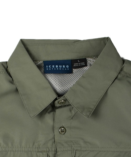 INNOCENT(イノセント)の「【T14】【ICEBURG/アイスバーグ】NYLON LONG SLEEVE SHIRTS(シャツ/ブラウス・レディース・セージグリーン・LARGE/X-LARGE/MEDIUM/SMALL)」の4枚目の写真