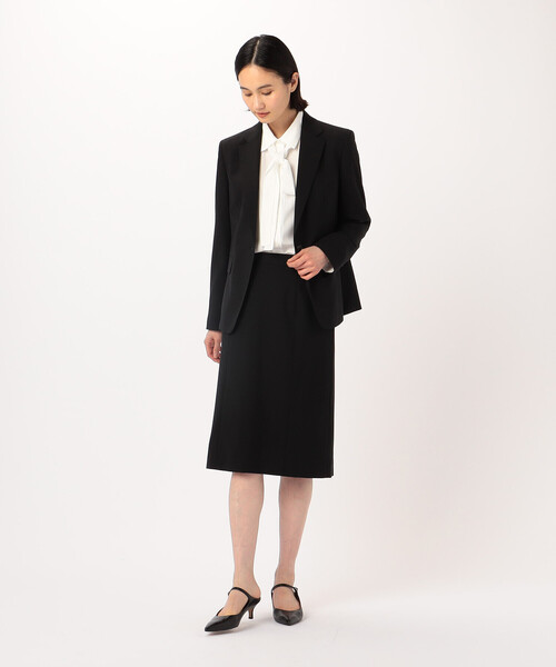 COMME CA（コムサ）の「【セットアップ対応】ネオストレッチトロピカルウール ジャケット（テーラードジャケット・レディース・ブラック・5号）」の2枚目の写真