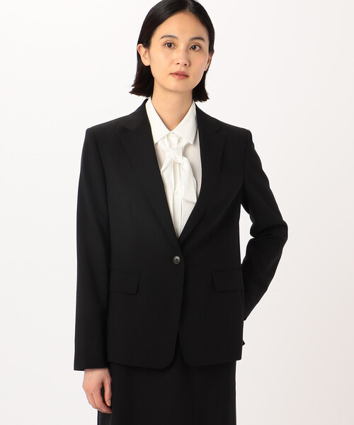 COMME CA（コムサ）の「【セットアップ対応】ネオストレッチトロピカルウール ジャケット（テーラードジャケット・レディース・ブラック・5号）」の4枚目の写真