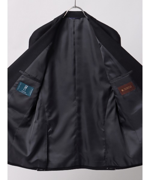 SUIT SQUARE（スーツスクエア）の「ジャケット 尾州 ウールカシミヤブレンド ツイル（テーラードジャケット・メンズ・ネイビー/グレー・S/M/L/LL）」の20枚目の写真