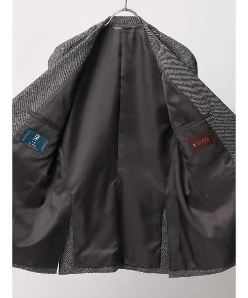 SUIT SQUARE（スーツスクエア）の「ジャケット 尾州 ウールカシミヤブレンド ツイル（テーラードジャケット・メンズ・ネイビー/グレー・S/M/L/LL）」の10枚目の写真