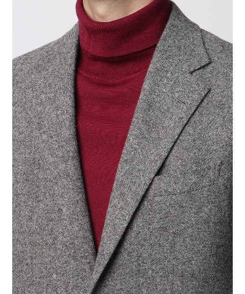 SUIT SQUARE（スーツスクエア）の「ジャケット 尾州 ウールカシミヤブレンド ツイル（テーラードジャケット・メンズ・ネイビー/グレー・S/M/L/LL）」の11枚目の写真