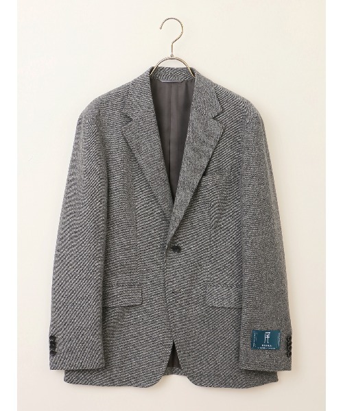 ジャケット 尾州 ウールカシミヤブレンド ツイル（テーラード
