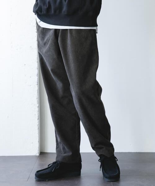 URBAN RESEARCH DOORS（アーバンリサーチドアーズ）の「『UR TECH』コーデュロイ ボンディングパンツ（その他パンツ・メンズ・オリーブ/ライトベージュ/ネイビー・SMALL/LARGE/MEDIUM）」の2枚目の写真