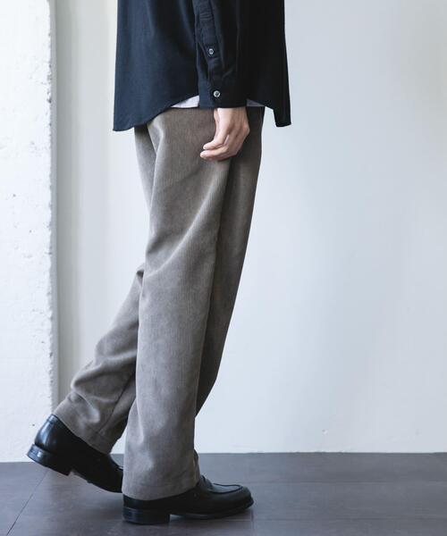 URBAN RESEARCH DOORS（アーバンリサーチドアーズ）の「『UR TECH』コーデュロイ ボンディングパンツ（その他パンツ・メンズ・オリーブ/ライトベージュ/ネイビー・SMALL/LARGE/MEDIUM）」の8枚目の写真