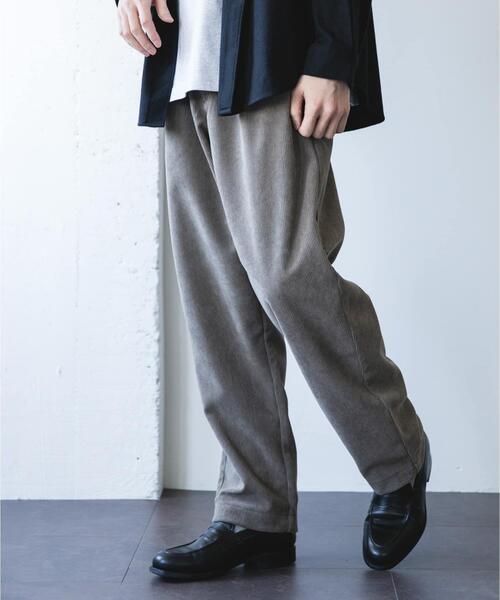 URBAN RESEARCH DOORS（アーバンリサーチドアーズ）の「『UR TECH』コーデュロイ ボンディングパンツ（その他パンツ・メンズ・オリーブ/ライトベージュ/ネイビー・SMALL/LARGE/MEDIUM）」の9枚目の写真