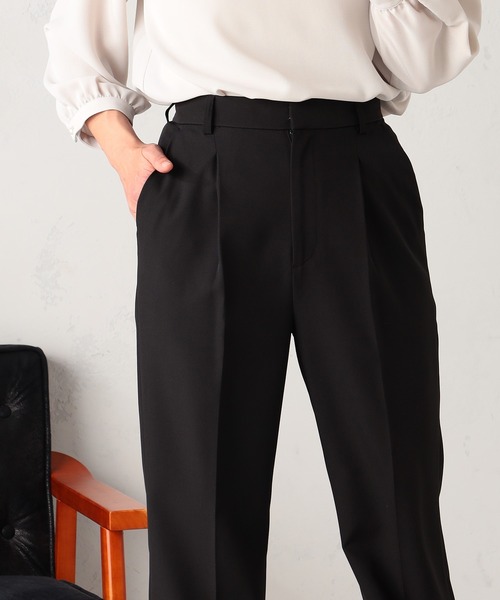 GALLORIA（ギャローリア）の「【セットアップで着られる】キレメクセミフレアパンツ（その他パンツ・レディース・ネイビー/ブラック/ライトベージュ・L/LL/M/S）」の6枚目の写真