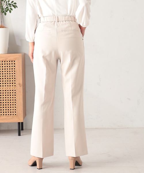 GALLORIA（ギャローリア）の「【セットアップで着られる】キレメクセミフレアパンツ（その他パンツ・レディース・ネイビー/ブラック/ライトベージュ・L/LL/M/S）」の10枚目の写真