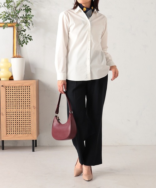 GALLORIA（ギャローリア）の「【セットアップで着られる】キレメクセミフレアパンツ（その他パンツ・レディース・ネイビー/ブラック/ライトベージュ・L/LL/M/S）」の12枚目の写真