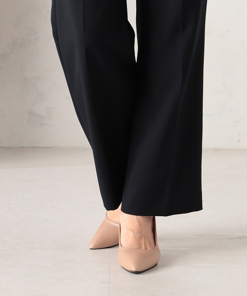 GALLORIA（ギャローリア）の「【セットアップで着られる】キレメクセミフレアパンツ（その他パンツ・レディース・ネイビー/ブラック/ライトベージュ・L/LL/M/S）」の15枚目の写真