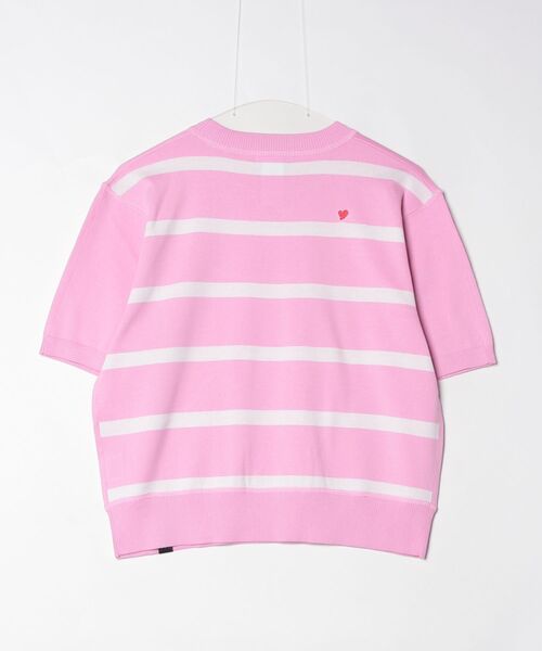 DOUBLE STANDARD CLOTHING（ダブルスタンダードクロージング）の「ドッキングボーダーニット（ニット/セーター・レディース・ブラウン/ピンク・FREE）」の16枚目の写真