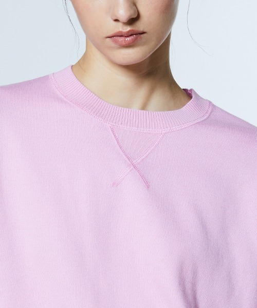 DOUBLE STANDARD CLOTHING（ダブルスタンダードクロージング）の「ドッキングボーダーニット（ニット/セーター・レディース・ブラウン/ピンク・FREE）」の6枚目の写真