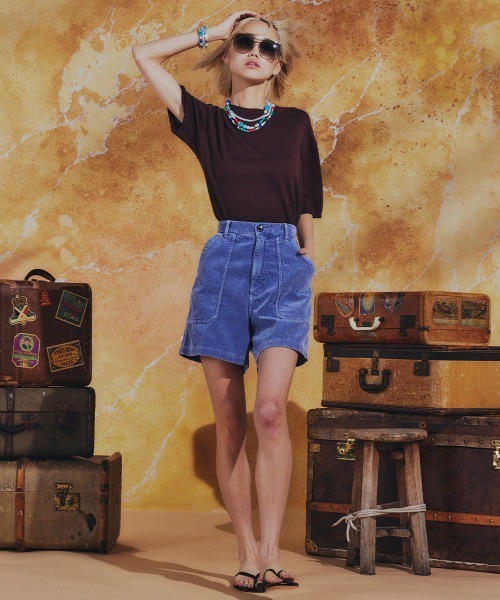 DOUBLE STANDARD CLOTHING（ダブルスタンダードクロージング）の「ドッキングボーダーニット（ニット/セーター・レディース・ブラウン/ピンク・FREE）」の15枚目の写真