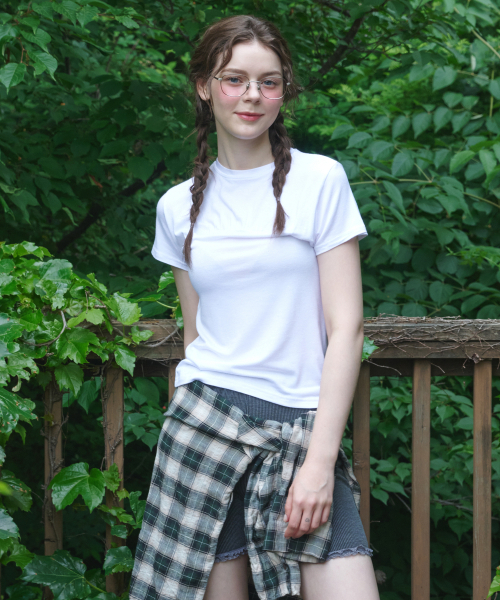 LOSSYROW(ロッシロー)の「Wrinkle Short Sleeve T-shirt White(Tシャツ/カットソー・レディース・その他・FREE)」の2枚目の写真