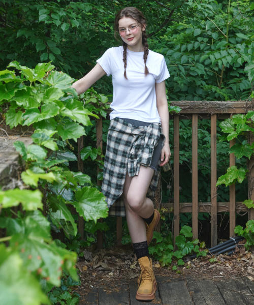 LOSSYROW(ロッシロー)の「Wrinkle Short Sleeve T-shirt White(Tシャツ/カットソー・レディース・その他・FREE)」の3枚目の写真